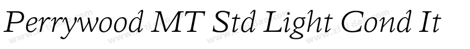 Perrywood MT Std Light Cond It字体转换